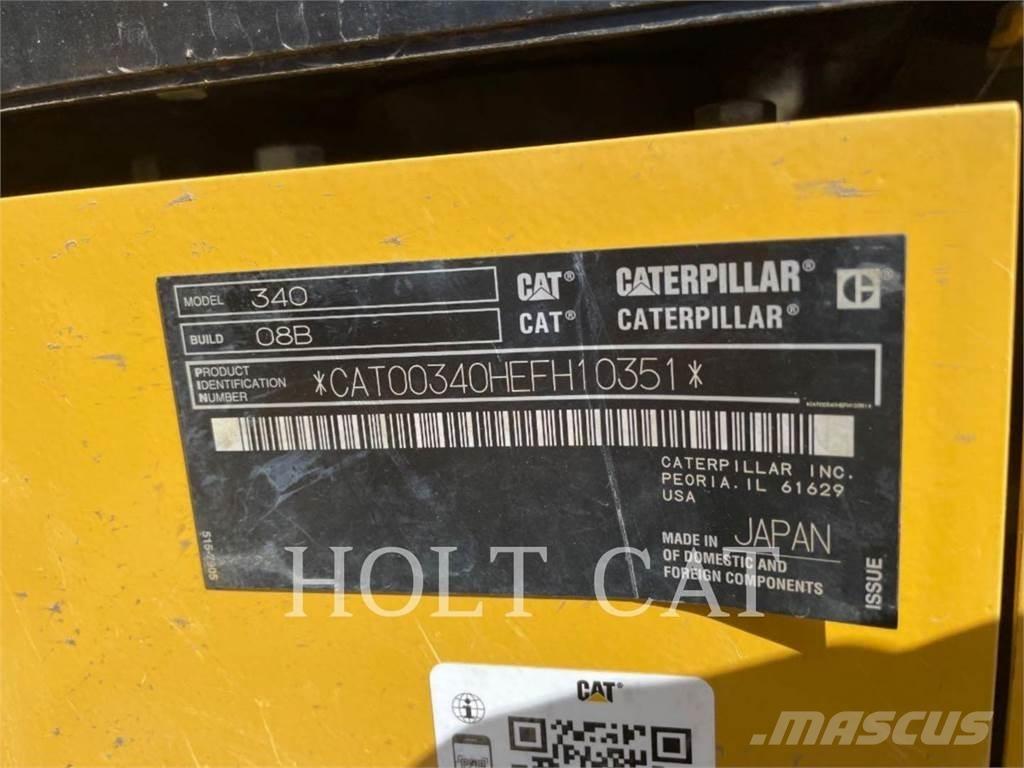 CAT 340 12 TC Vikšriniai ekskavatoriai