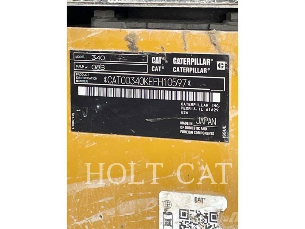 CAT 340 12 TC Vikšriniai ekskavatoriai
