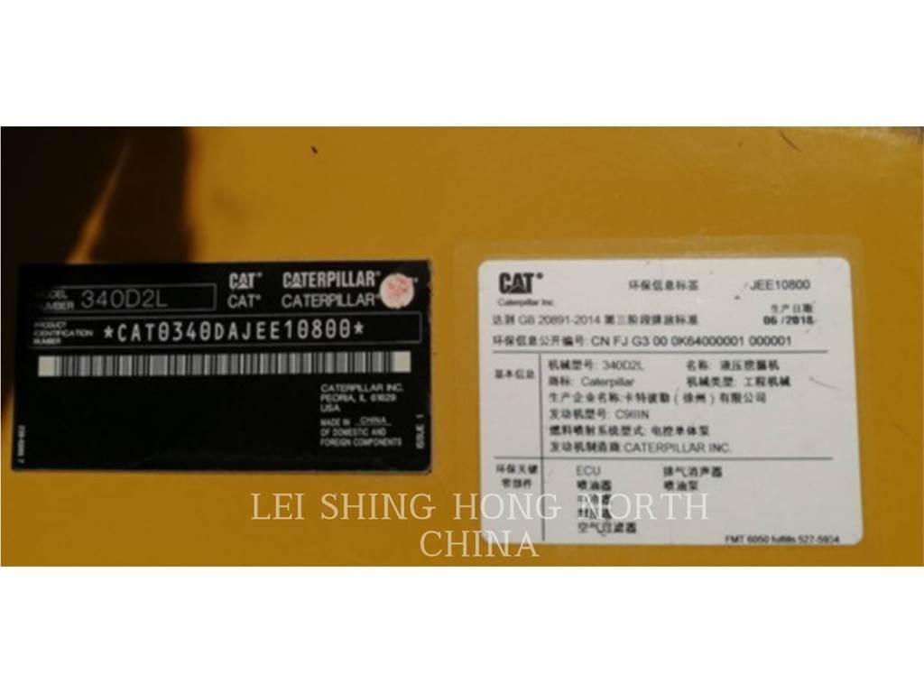 CAT 340D2L Vikšriniai ekskavatoriai