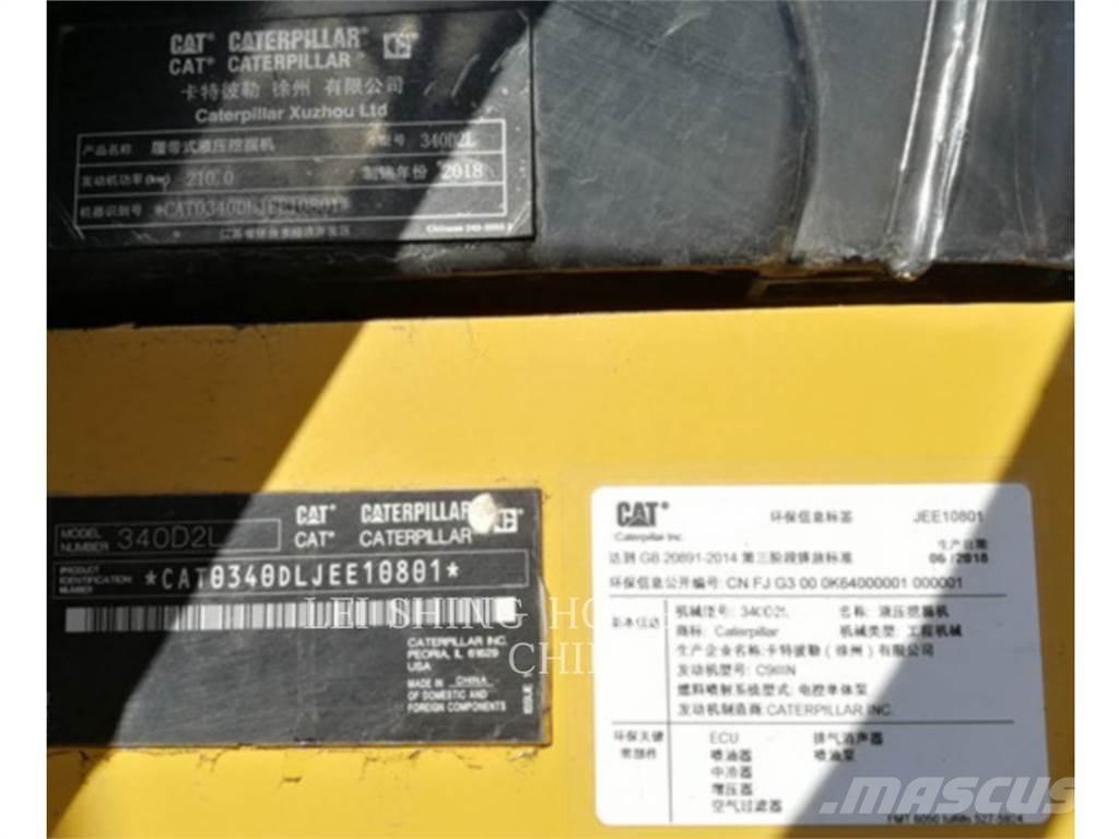 CAT 340D2L Vikšriniai ekskavatoriai