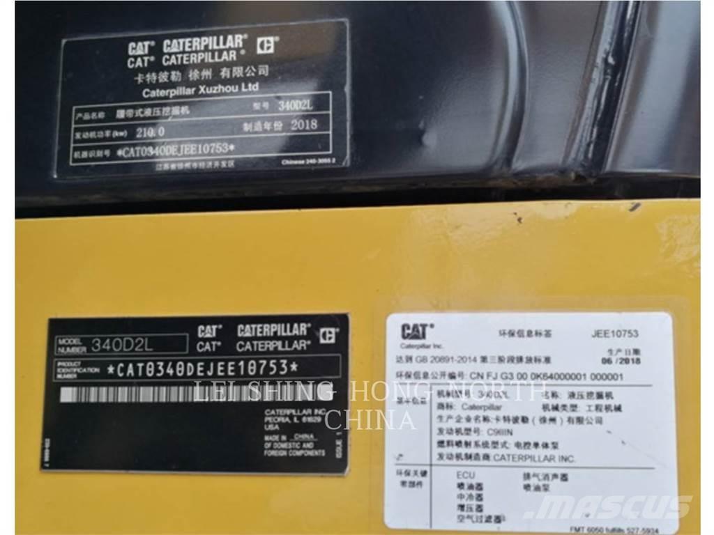 CAT 340D2L Vikšriniai ekskavatoriai