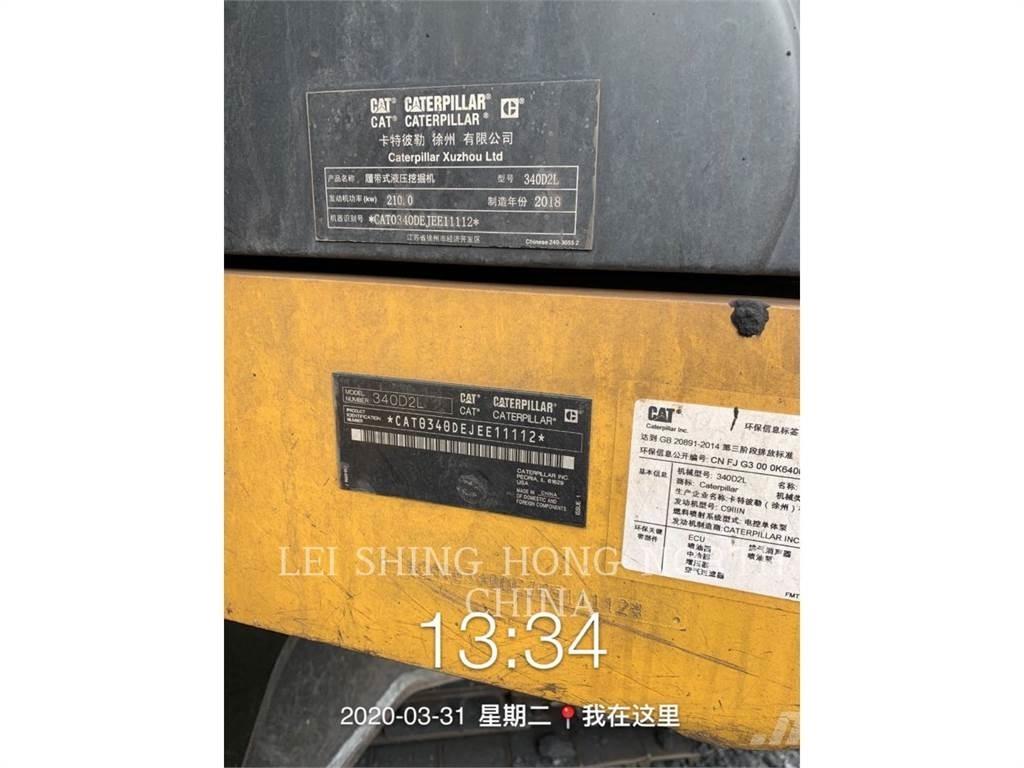 CAT 340D2L Vikšriniai ekskavatoriai