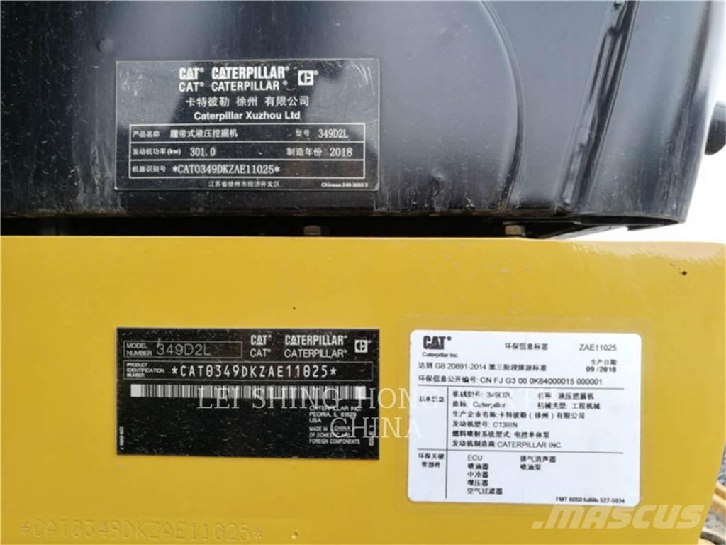 CAT 349 D2 L Vikšriniai ekskavatoriai