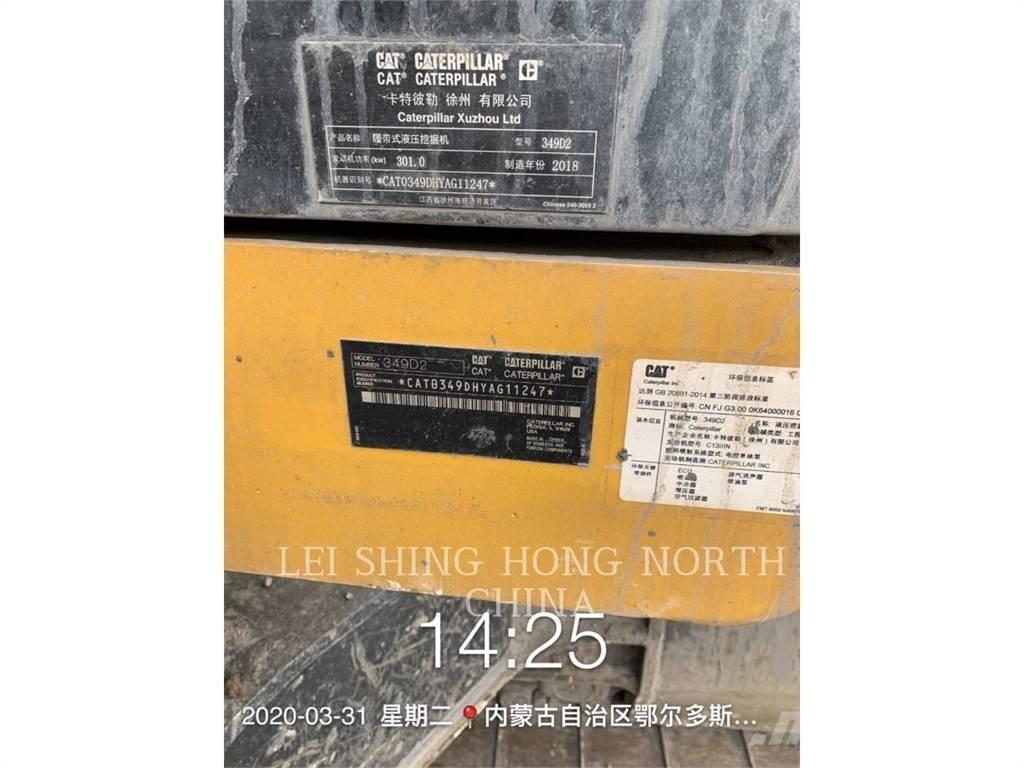 CAT 349D2 Vikšriniai ekskavatoriai