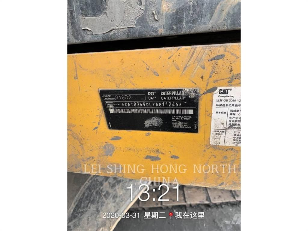 CAT 349D2 Vikšriniai ekskavatoriai