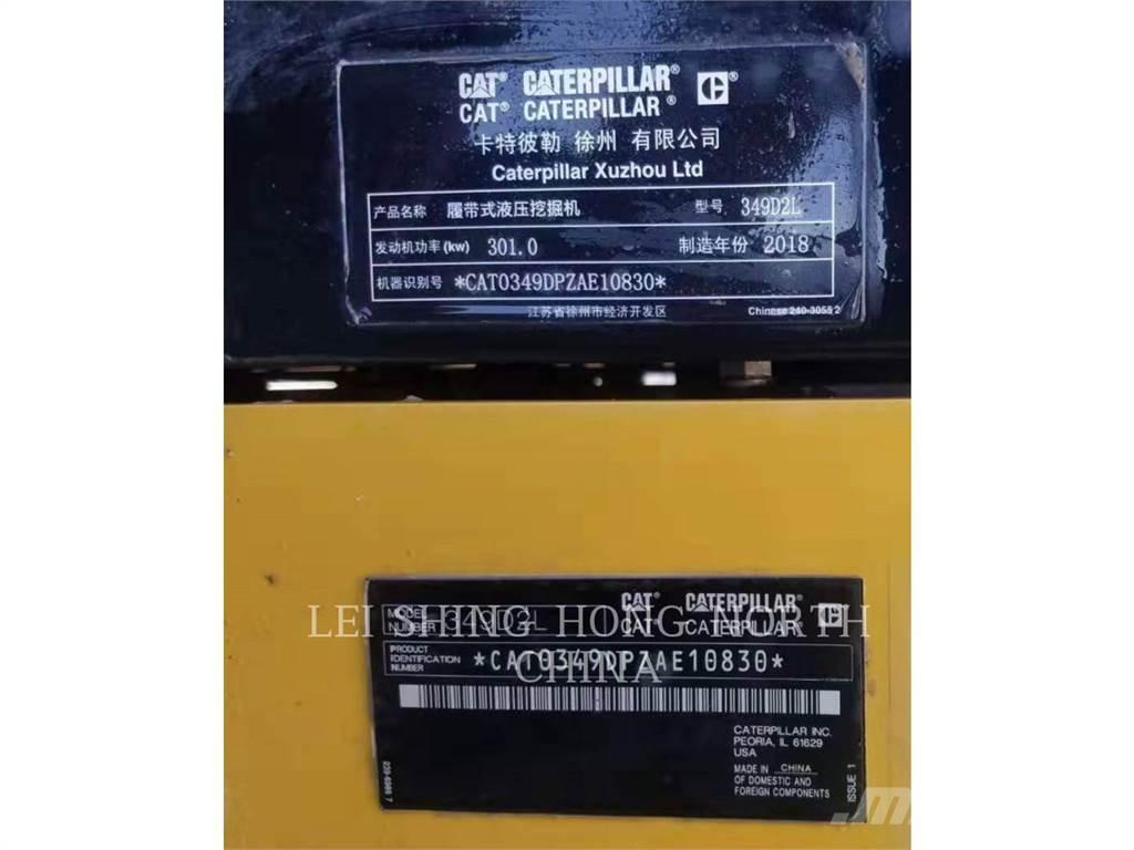 CAT 349D2L Vikšriniai ekskavatoriai