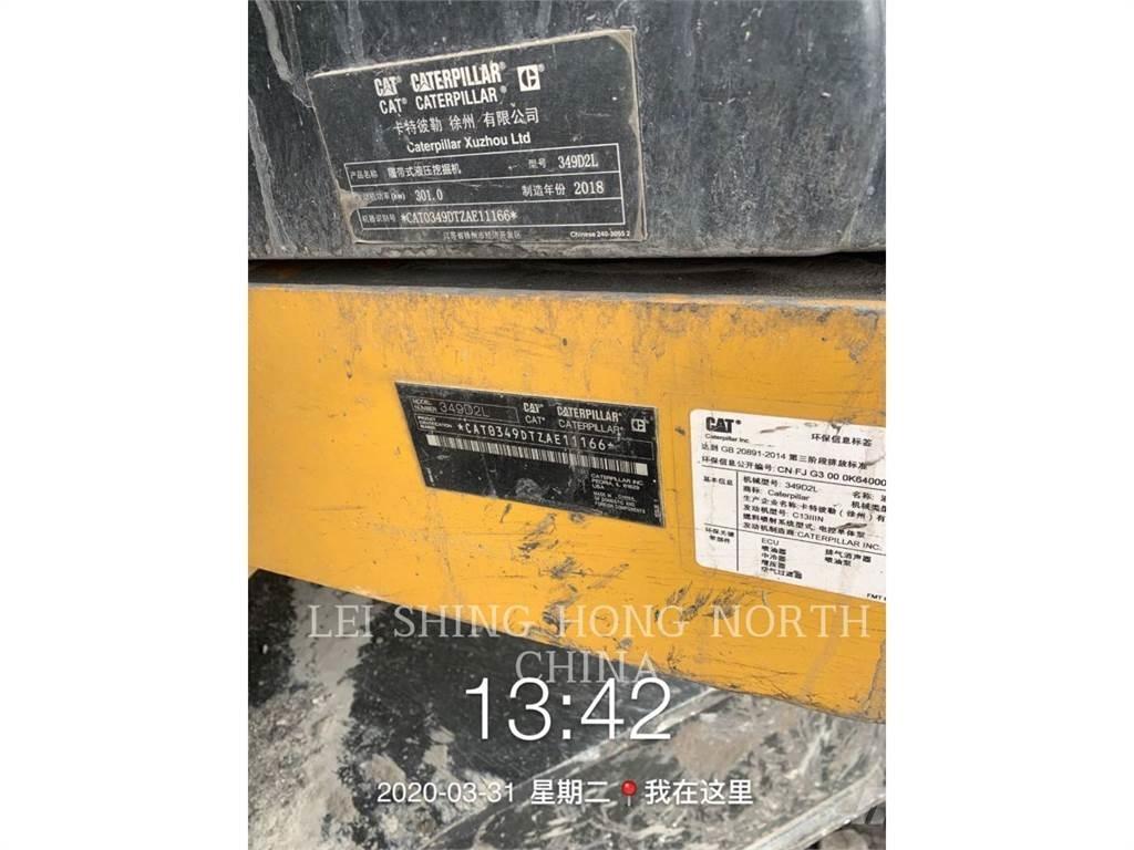 CAT 349D2L Vikšriniai ekskavatoriai