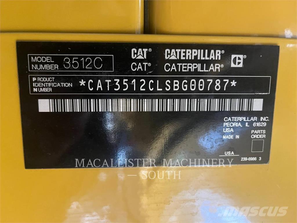 CAT 3512C Dyzeliniai generatoriai