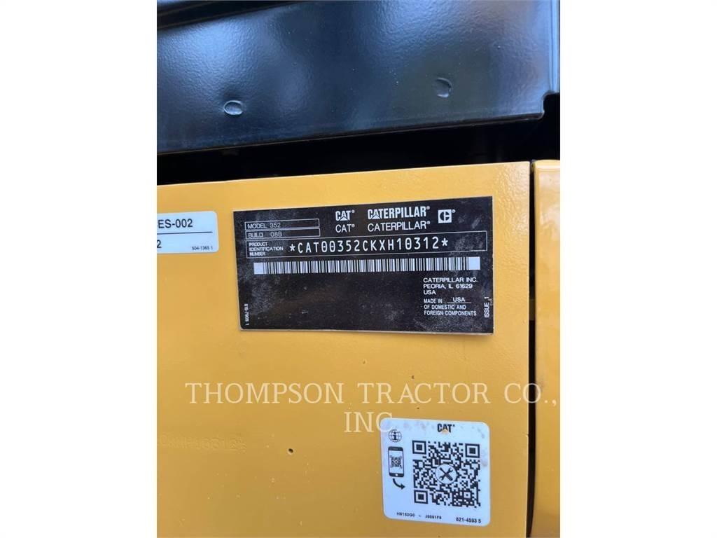 CAT 352 Vikšriniai ekskavatoriai