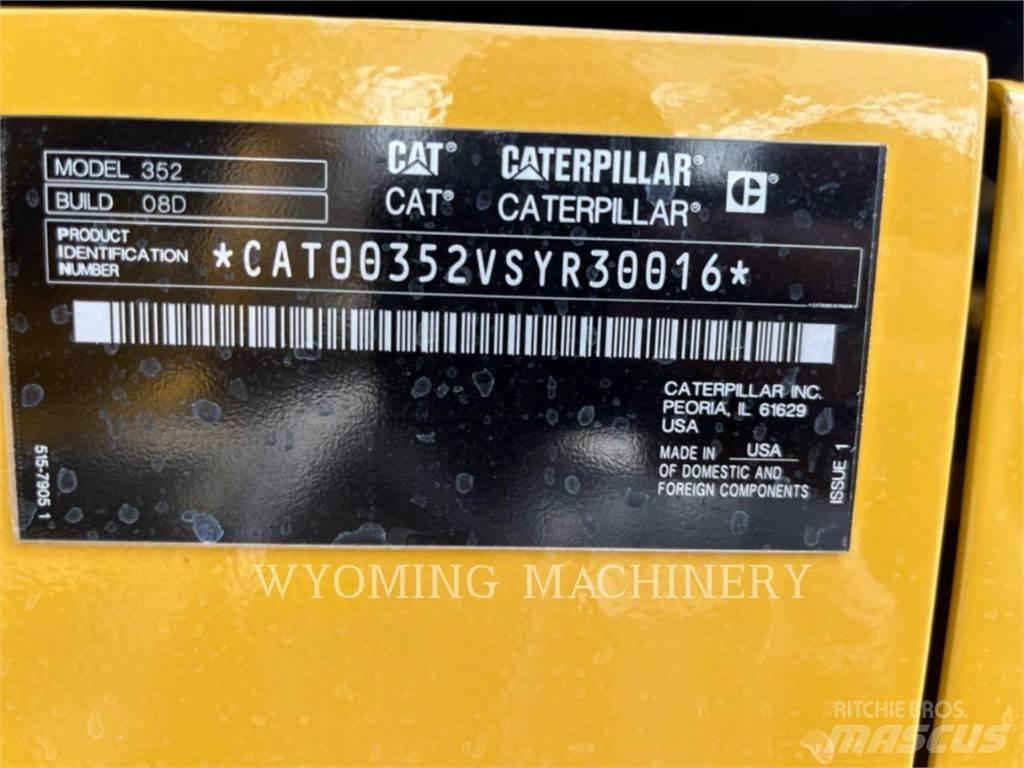 CAT 352 Vikšriniai ekskavatoriai
