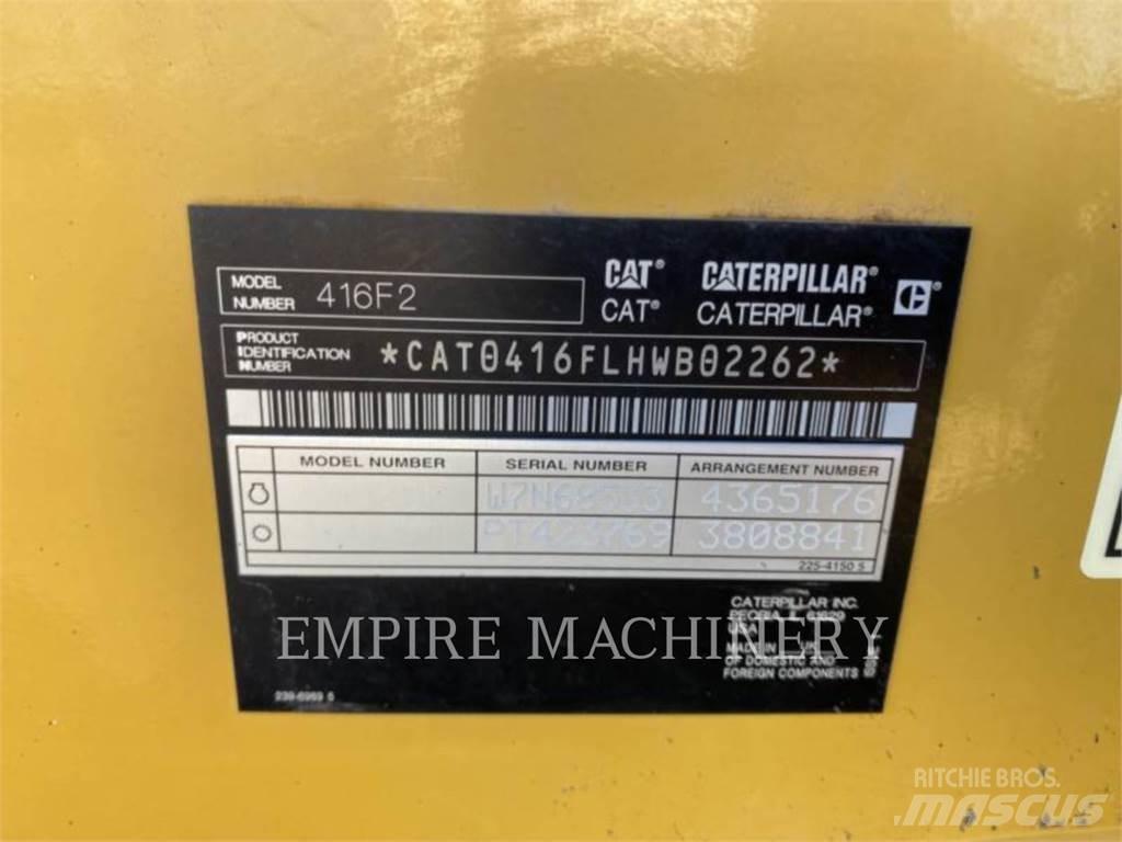 CAT 416F2 4EO Ekskavatoriniai krautuvai