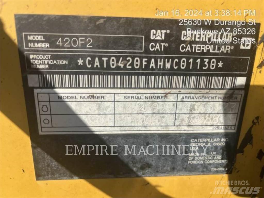 CAT 420F2 4EOP Ekskavatoriniai krautuvai