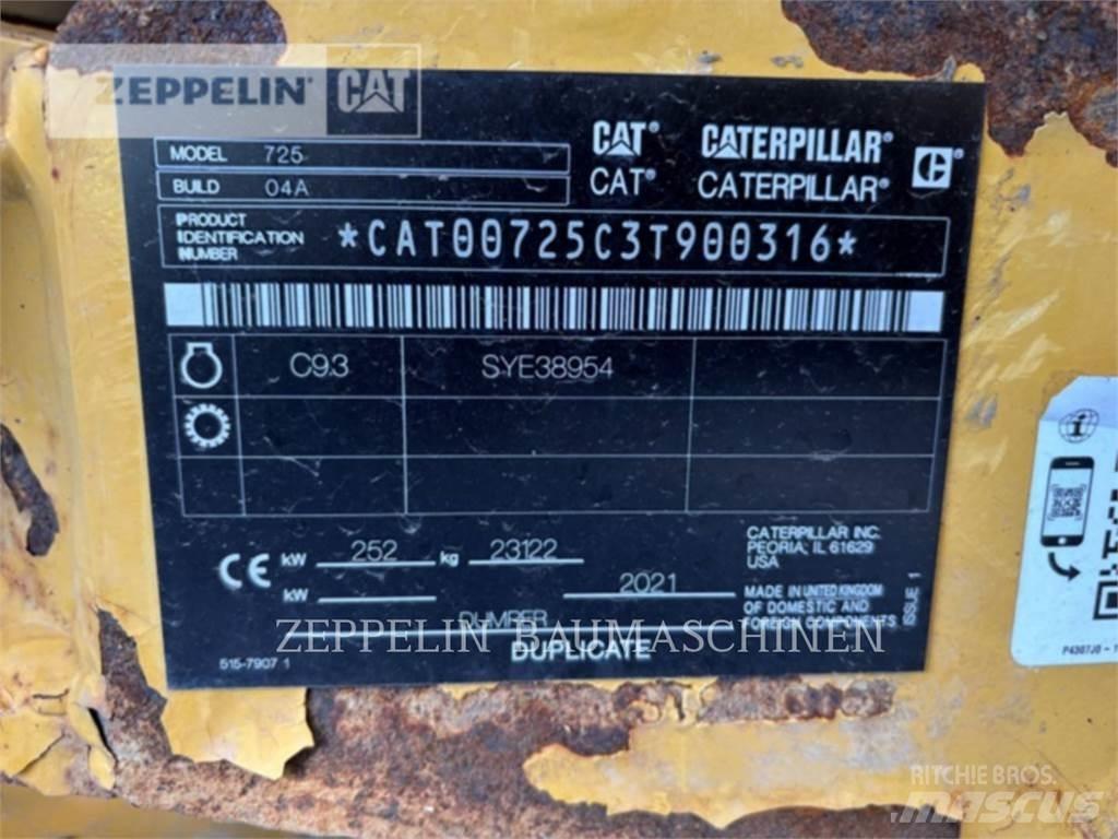 CAT 725-04A Karjeriniai savivarčiai