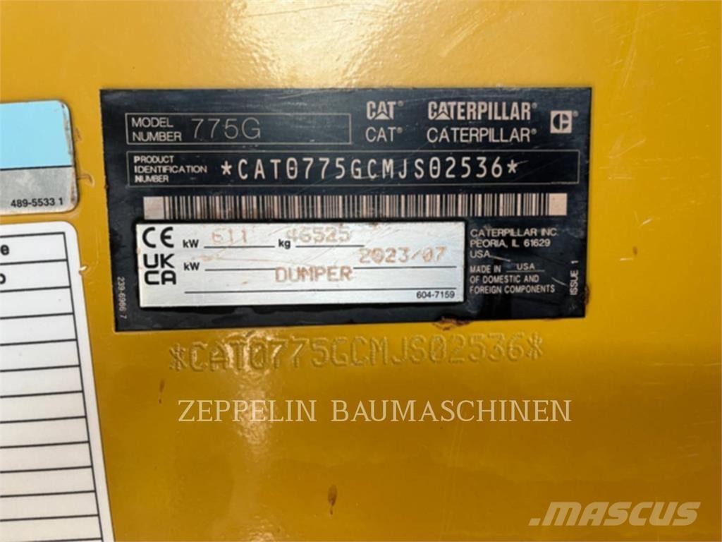 CAT 775G Karjeriniai savivarčiai