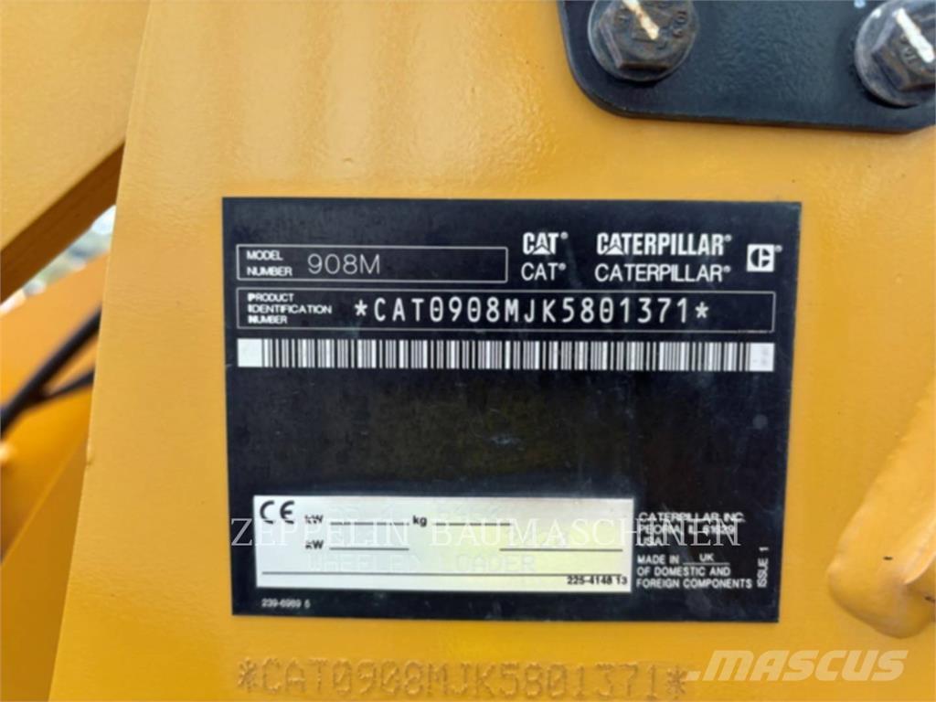 CAT 908M Naudoti ratiniai krautuvai