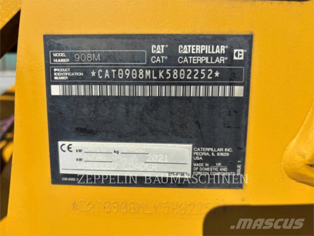 CAT 908M Naudoti ratiniai krautuvai