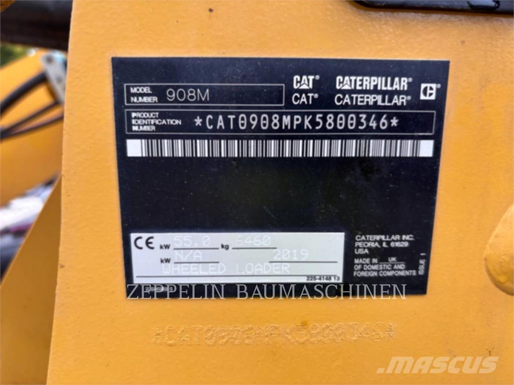 CAT 908M Naudoti ratiniai krautuvai