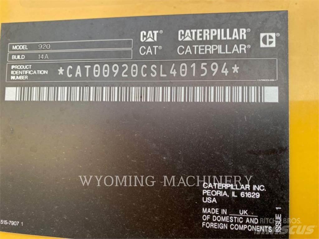 CAT 920 Naudoti ratiniai krautuvai