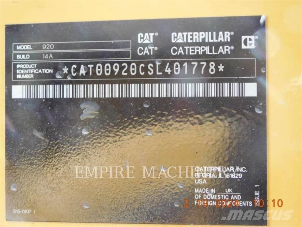 CAT 920-14 FC Naudoti ratiniai krautuvai