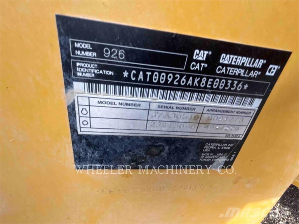CAT 926 QC Naudoti ratiniai krautuvai