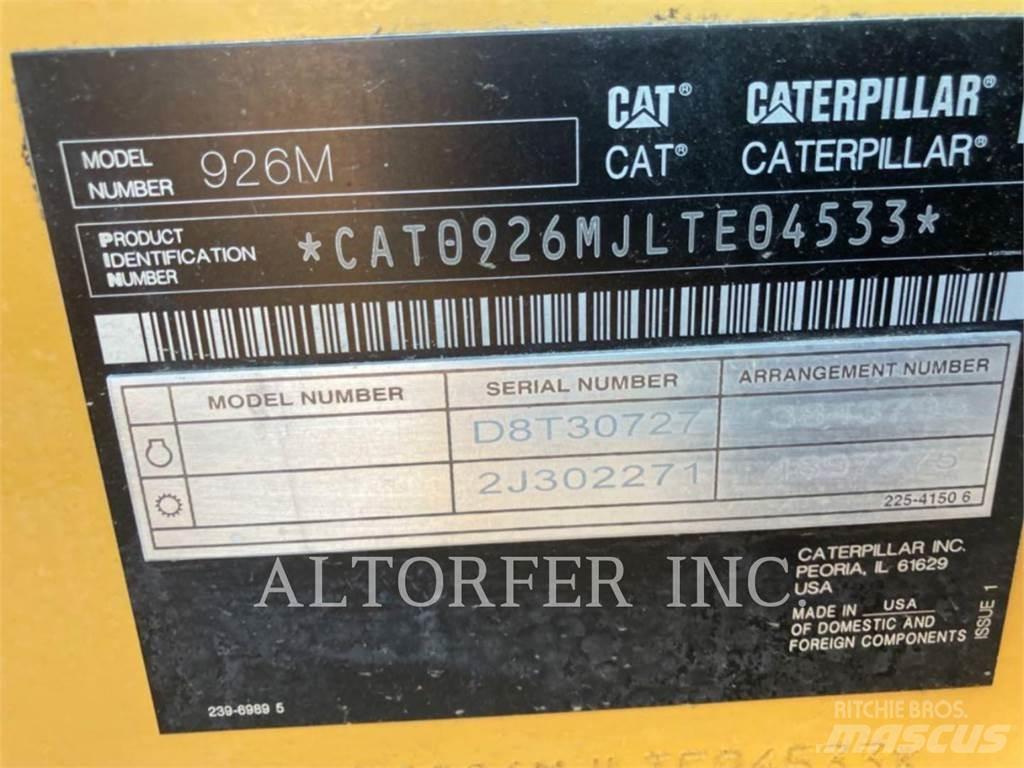 CAT 926M Naudoti ratiniai krautuvai