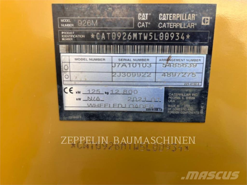 CAT 926M Naudoti ratiniai krautuvai