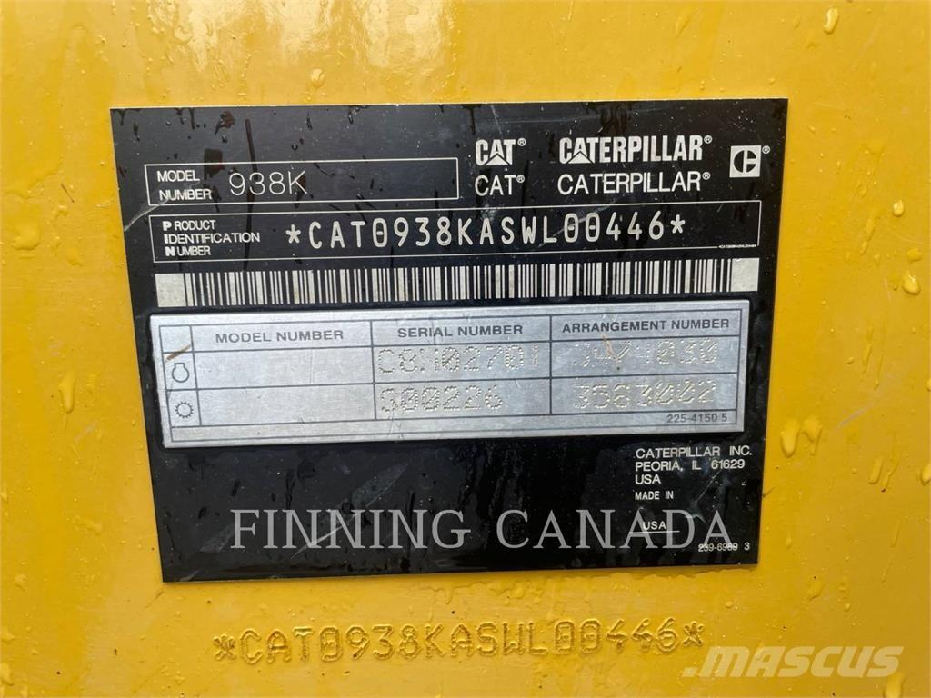 CAT 938K Naudoti ratiniai krautuvai