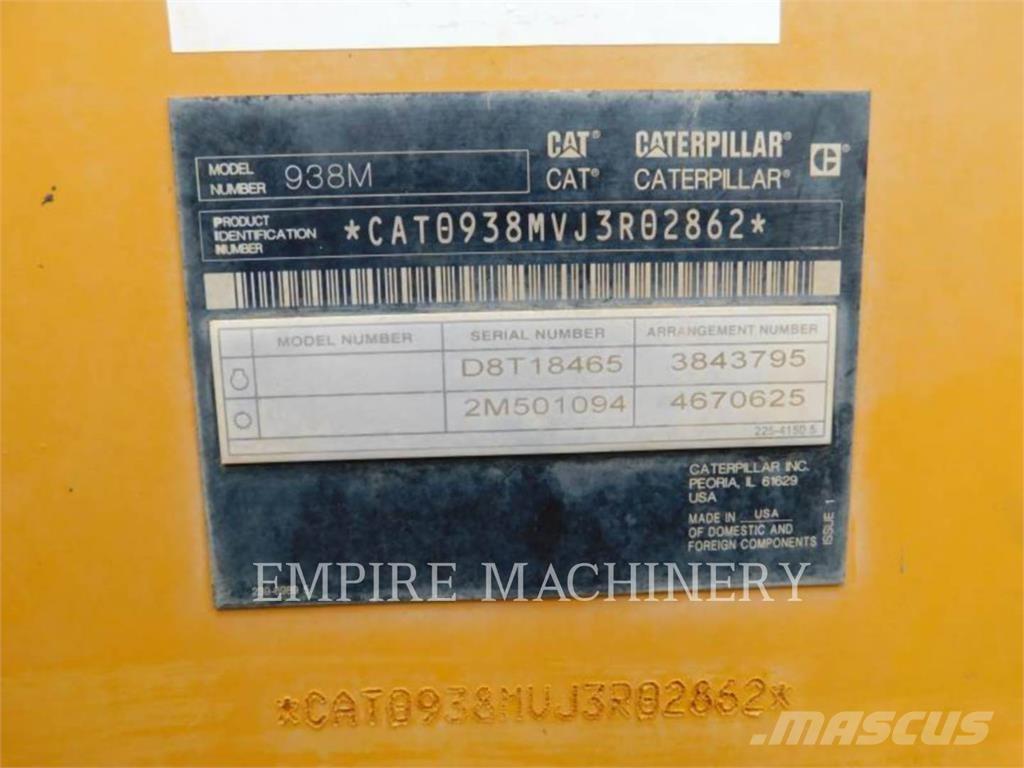 CAT 938M FC Naudoti ratiniai krautuvai