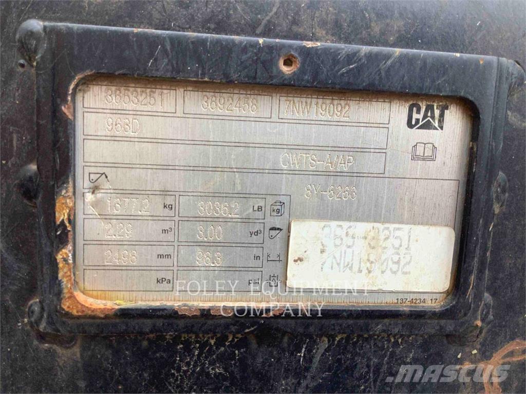 CAT 963K Vikšriniai krautuvai