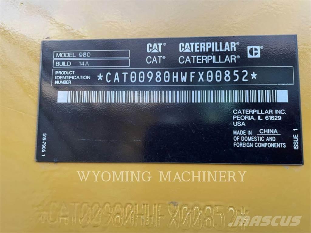 CAT 980 Naudoti ratiniai krautuvai