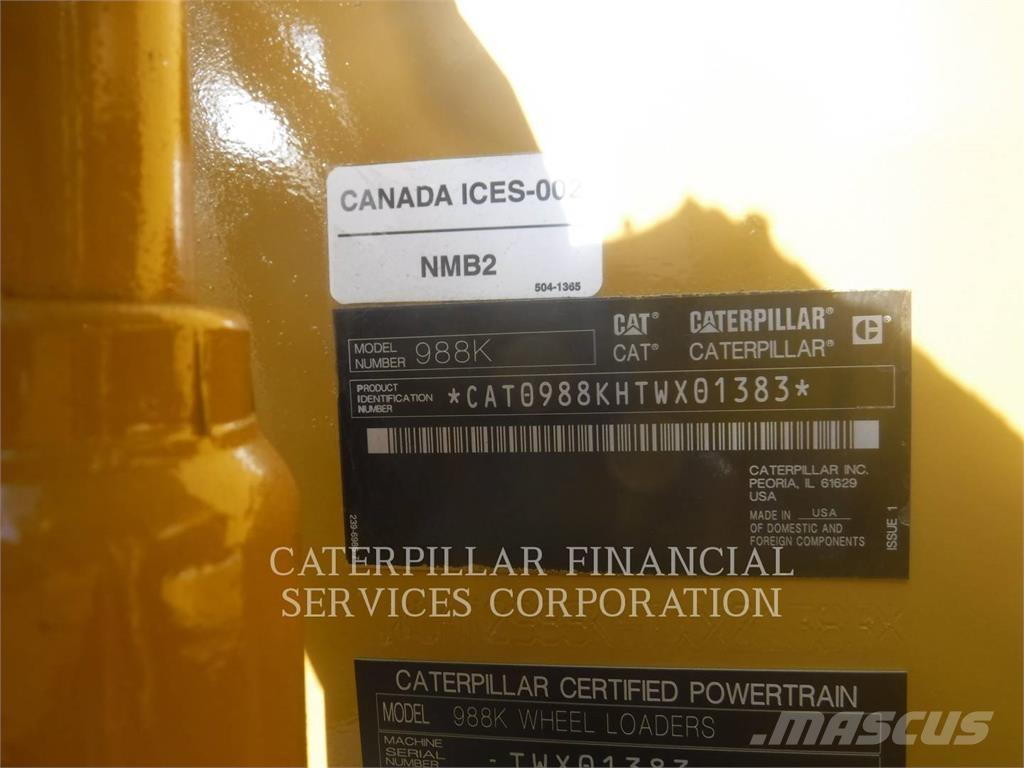 CAT 988K Naudoti ratiniai krautuvai