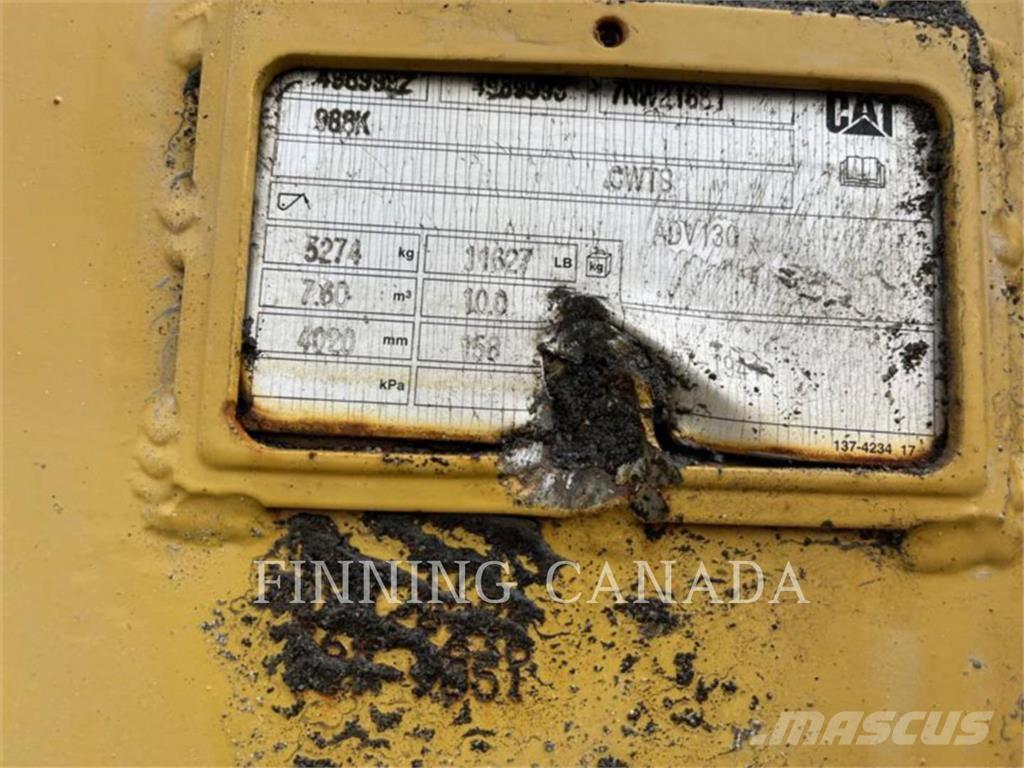 CAT 988K Naudoti ratiniai krautuvai