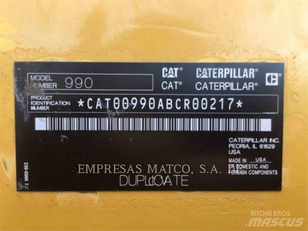 CAT 990 Naudoti ratiniai krautuvai