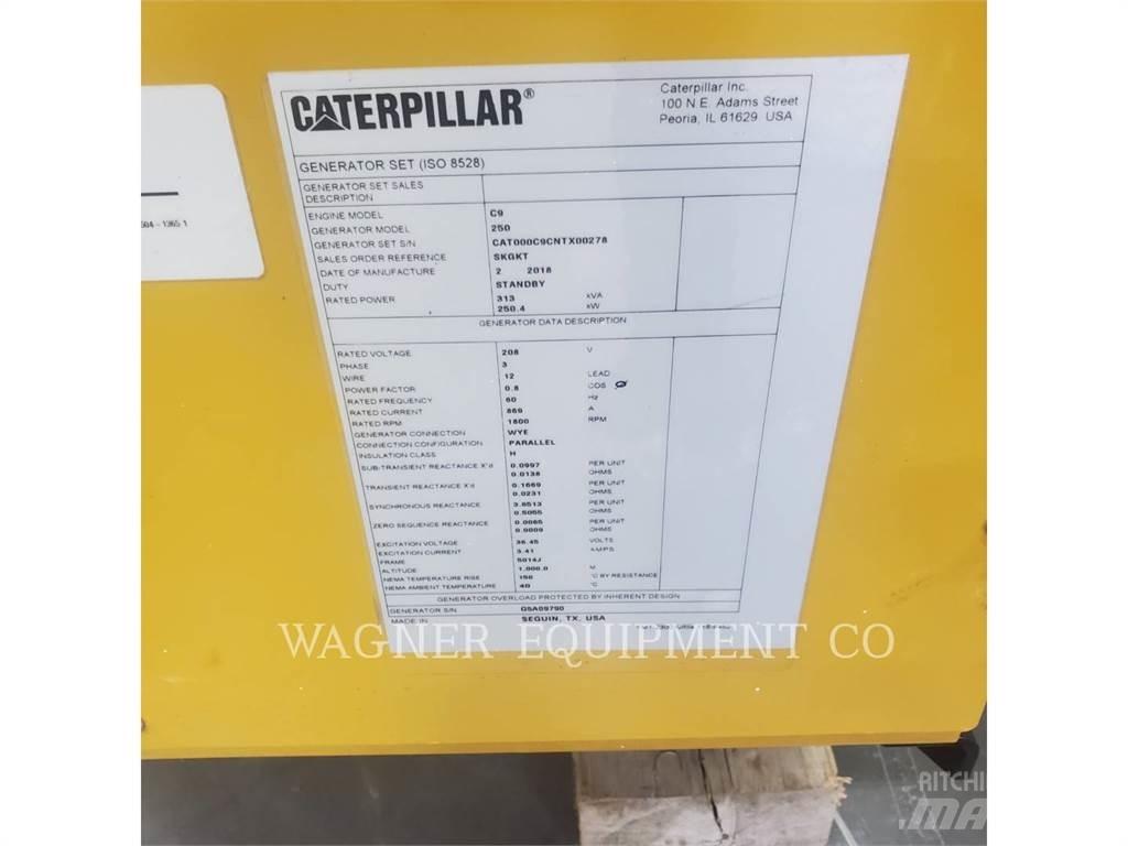 CAT C 9 Dyzeliniai generatoriai