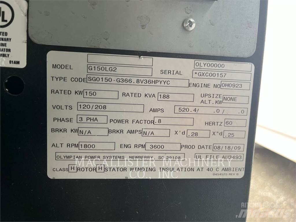 CAT G150LG2 Dyzeliniai generatoriai