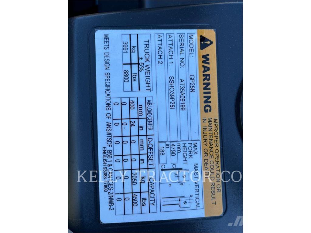 CAT GP25N Šakiniai krautuvai - Kita