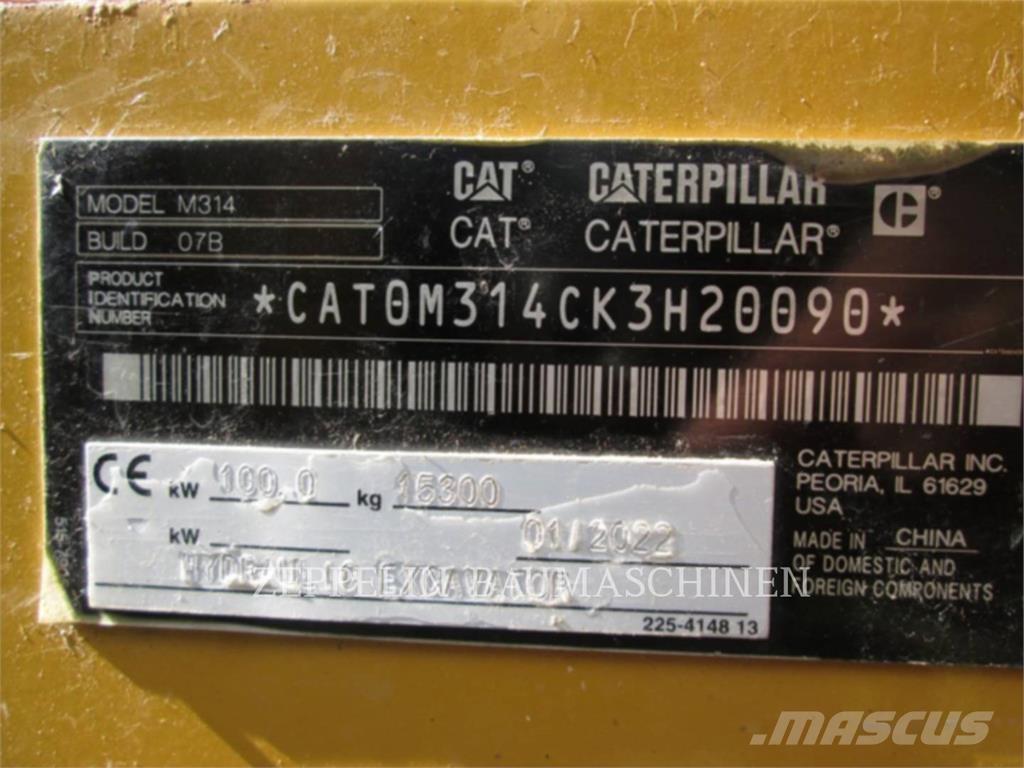 CAT M314-07A Ratiniai ekskavatoriai