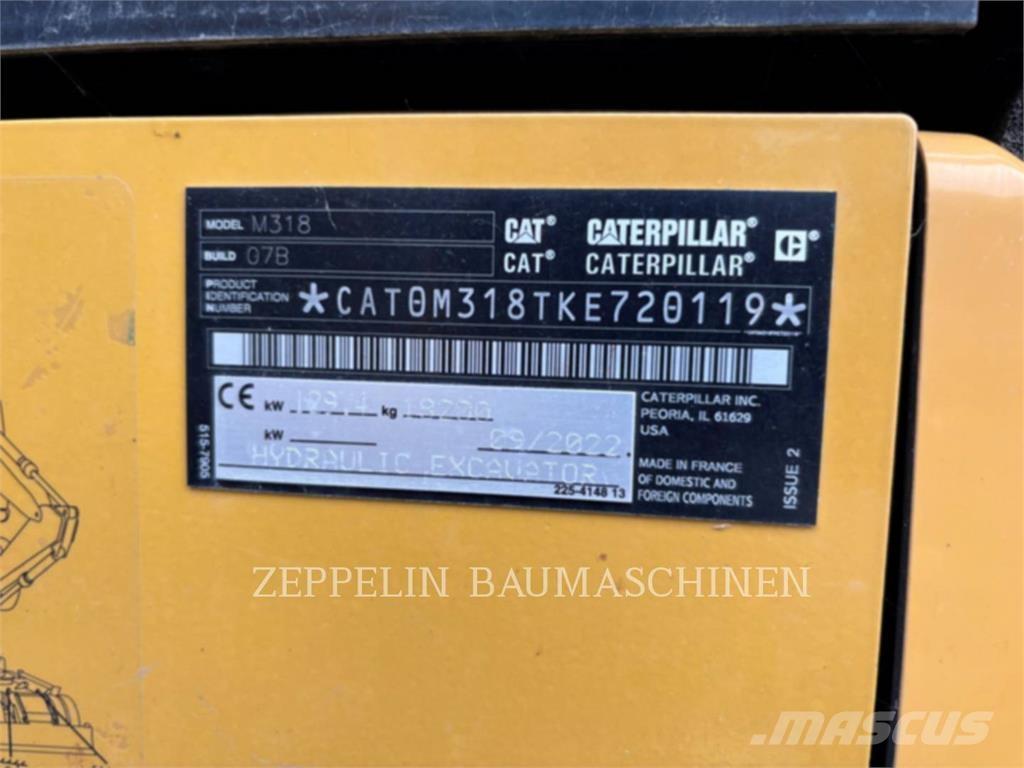 CAT M318-07A Ratiniai ekskavatoriai