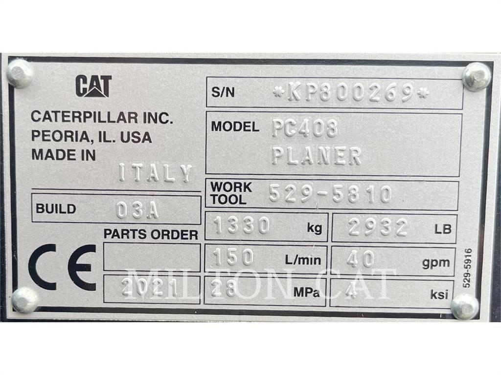 CAT PC408 COLD PLANER Drožimo staklės