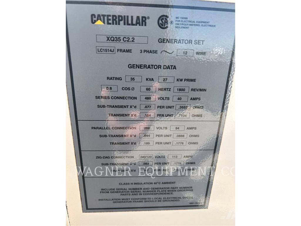CAT XQ 35 Kiti generatoriai