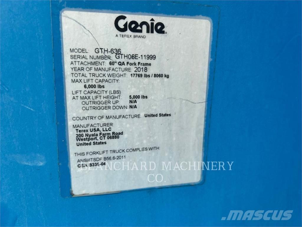 Genie GTH-636 Teleskopiniai krautuvai