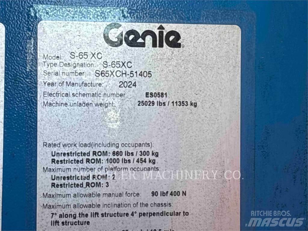 Genie S65XC Alkūniniai keltuvai