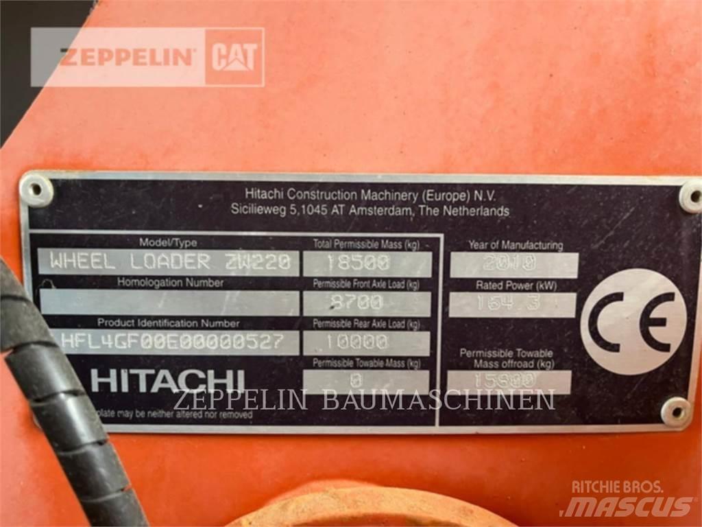 Hitachi ZW220 Naudoti ratiniai krautuvai
