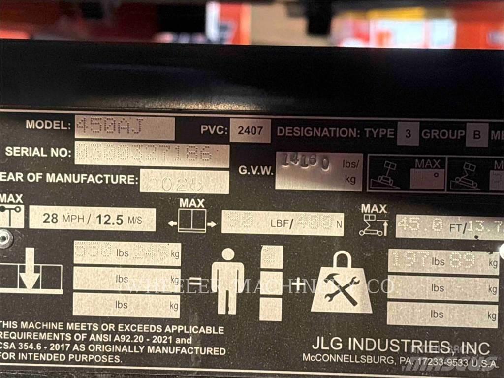 JLG 450AJ Alkūniniai keltuvai