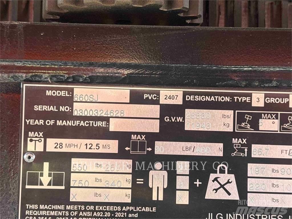 JLG 660SJ Alkūniniai keltuvai