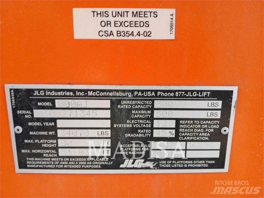 JLG 800 AJ Alkūniniai keltuvai