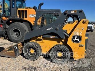 John Deere 318G SSL Krautuvai su šoniniu pasukimu