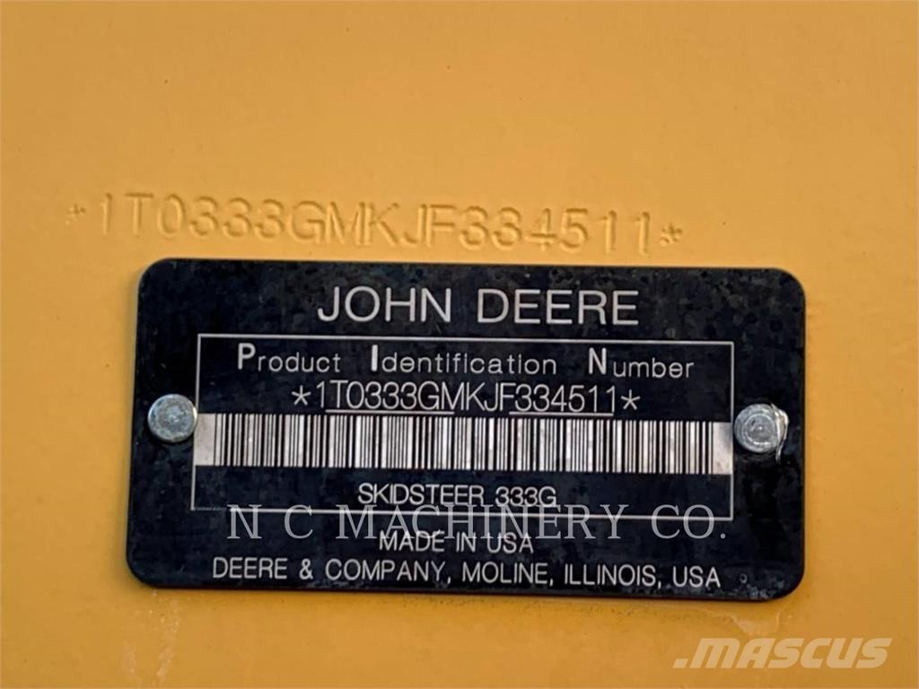 John Deere 333G Krautuvai su šoniniu pasukimu