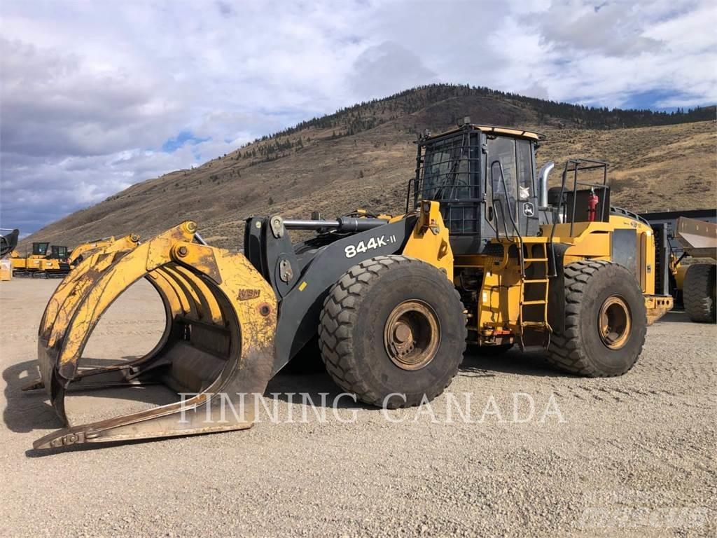 John Deere 844K Naudoti ratiniai krautuvai
