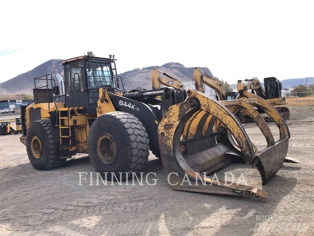 John Deere 844K Naudoti ratiniai krautuvai